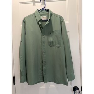 GILLZ Men's Medium Performance Fishing Shirt - Sage Green UV Protection